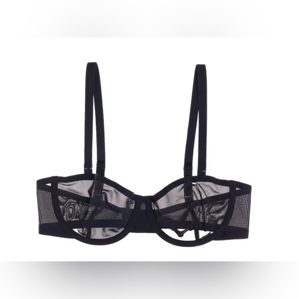 Cuup THE BALCONETTE - MESH Bra Sz 34E NWOT